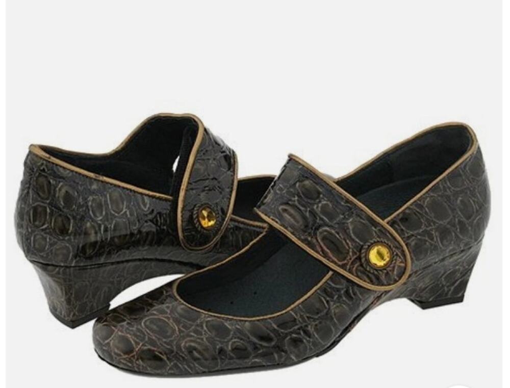 Helle Comfort Yasmin Pewter Pumps Shoes Size 7.5